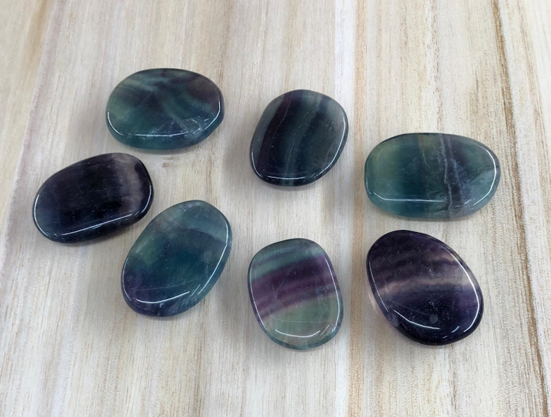 Rodado Plano Fluorita Arco Iris